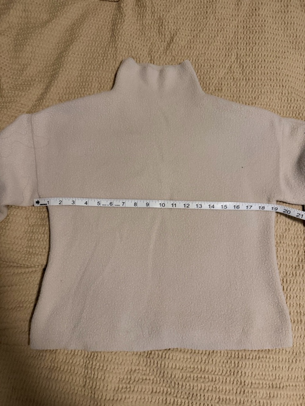 Express Cream Mock Neck Sweater